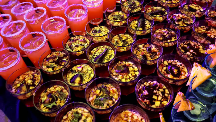 Cocteleria para eventos. Cóctel de bienvenida