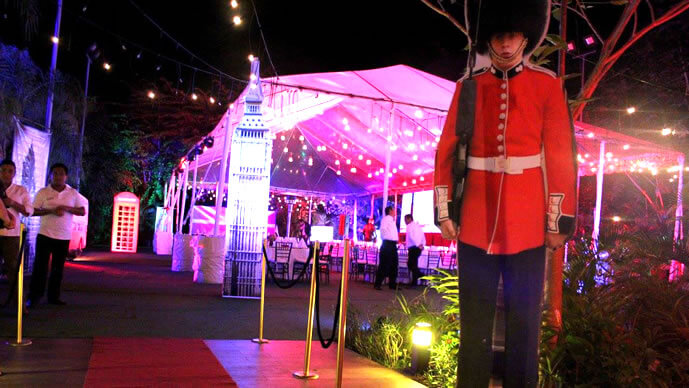 Fiesta tematica Londres, Inglaterra
